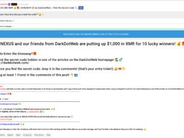 WIN $1,000 XMR – Find the Secret Code